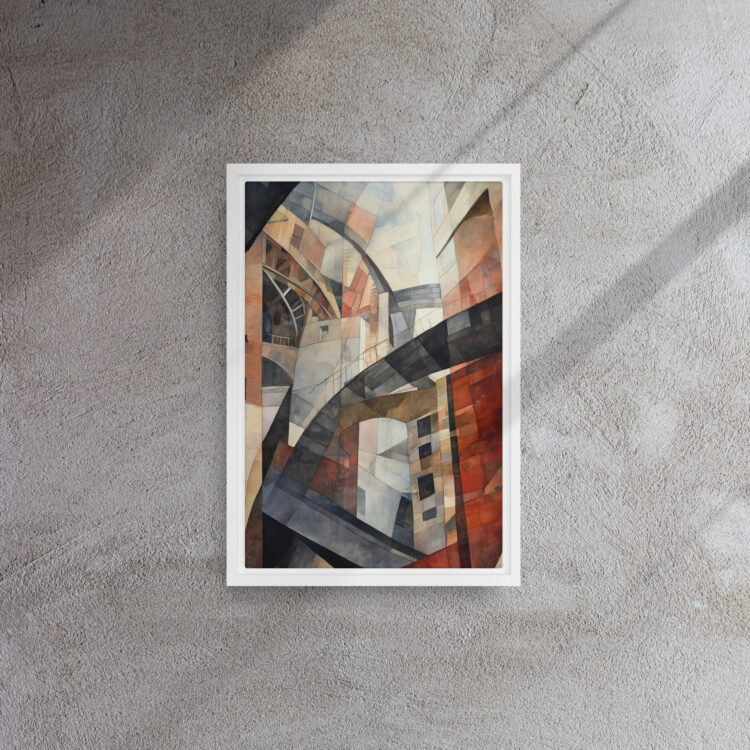 Cubist Urban Labyrinth Canvas - Image 11