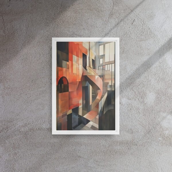 Sunlit Cubist Atrium Canvas - Image 11