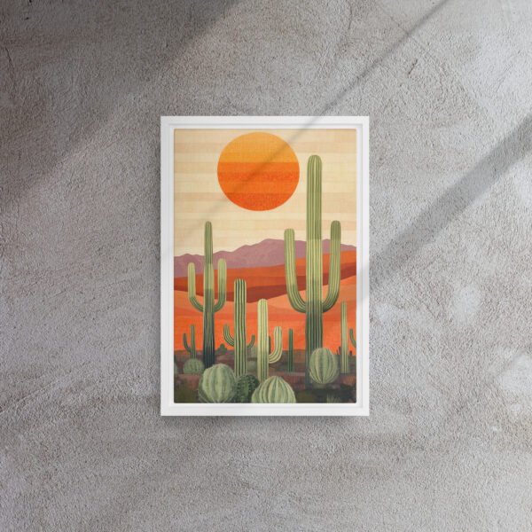 Saguaro Sunset Desert Canvas - Image 11