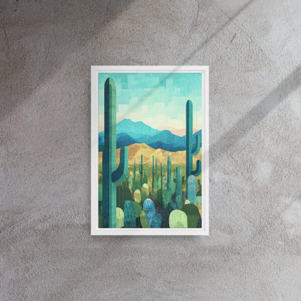 Azure Saguaro Desert Art - Image 11