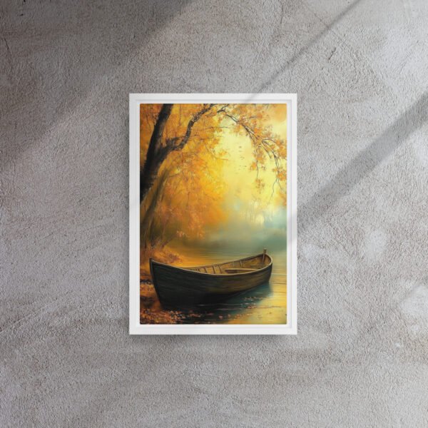 Golden Autumn Rowboat Art - Image 11