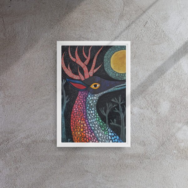 Rainbow Mosaic Deer Art - Image 11