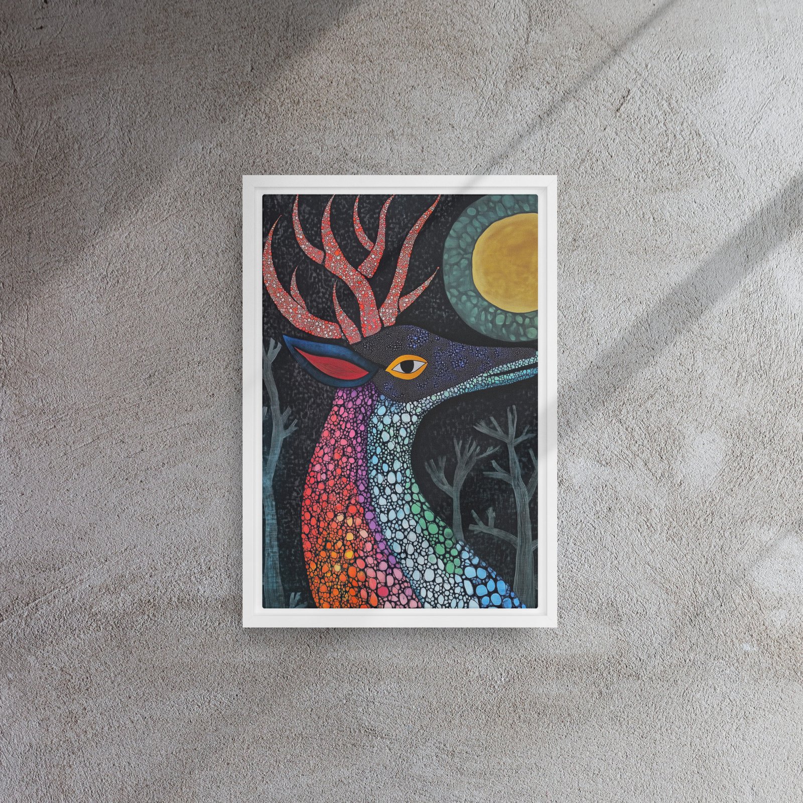 Rainbow Mosaic Deer Art - Image 11