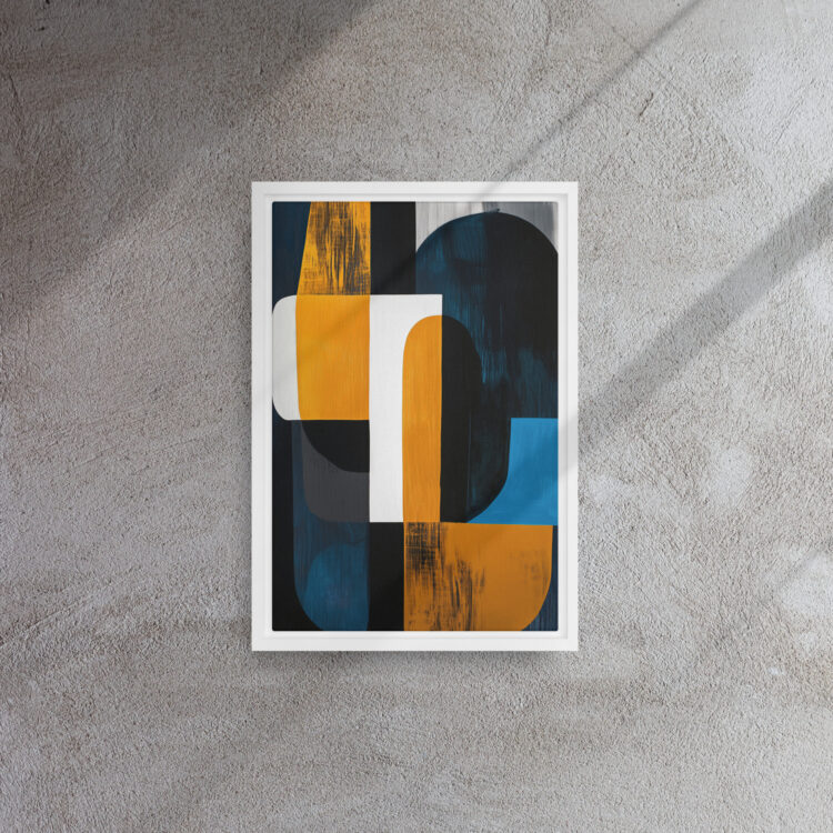 Indigo Gold Rhythm Abstraction - Image 11