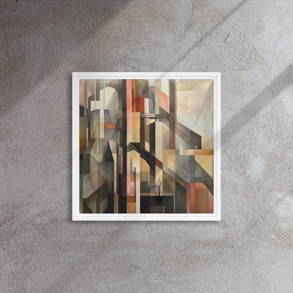 Cubist Urban Sunset Geometry - Image 6