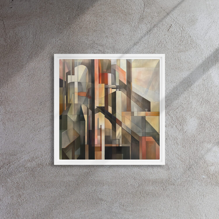 Cubist Urban Sunset Geometry - Image 6