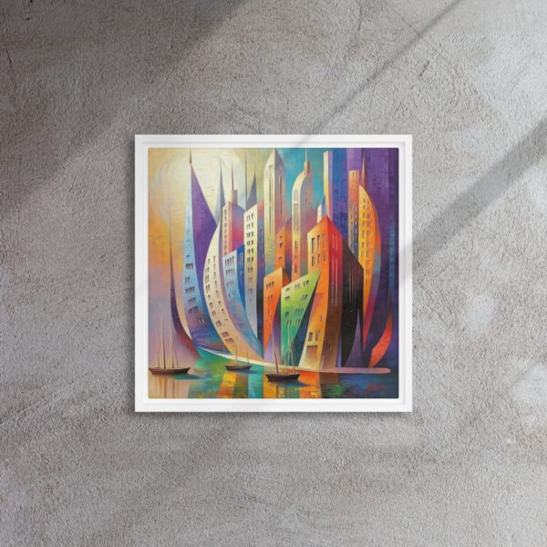 Radiant Sail Cityscape Art - Image 6