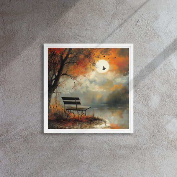 Autumn Solitude by the Misty Lake - Image 6