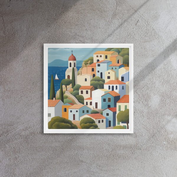 Mediterranean Coast Village Art - Image 6