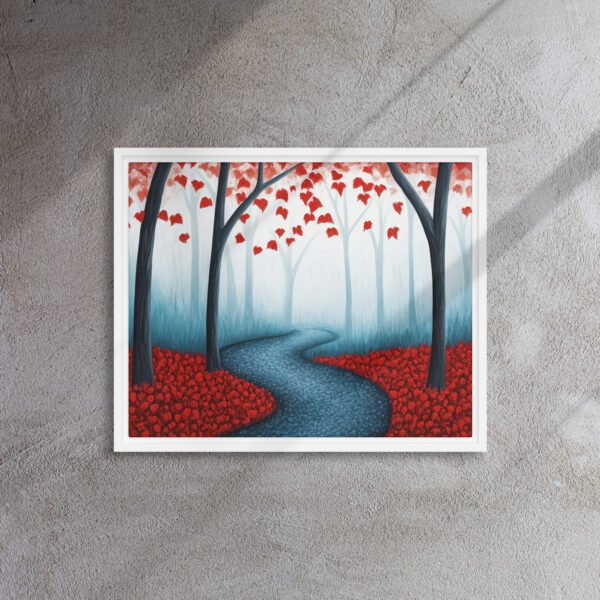Red Autumn Forest Path - Image 12