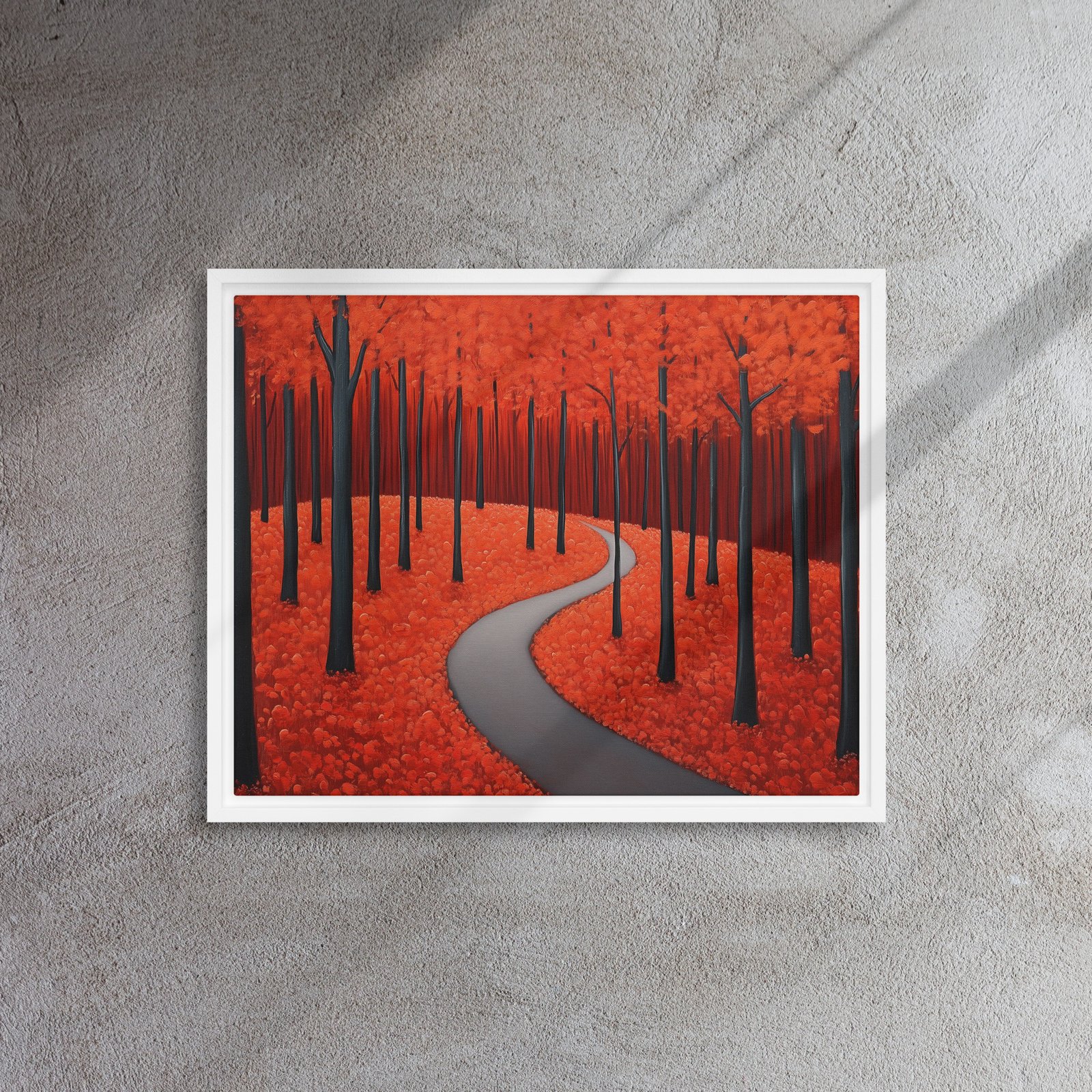Scarlet Autumn Forest Path - Image 12