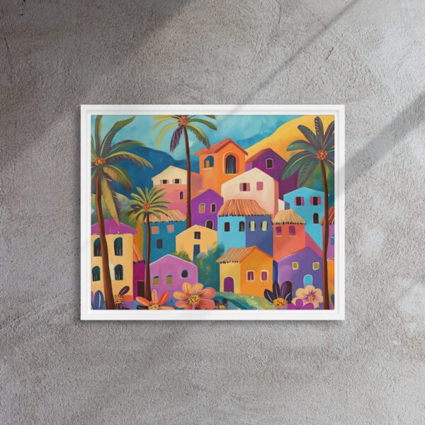 Neon Skyline Night Canvas - Image 12