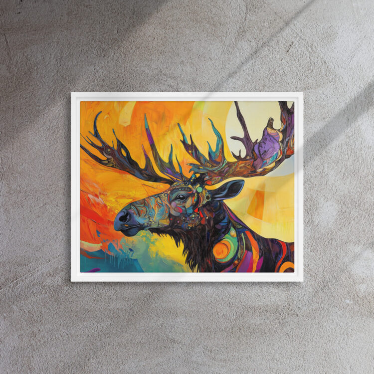 Solar Majesty Moose Canvas - Image 12