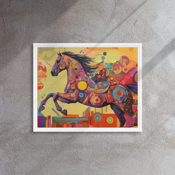 Neon Kinetic Stallion Canvas - Image 12