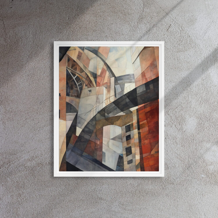 Cubist Urban Labyrinth Canvas - Image 12