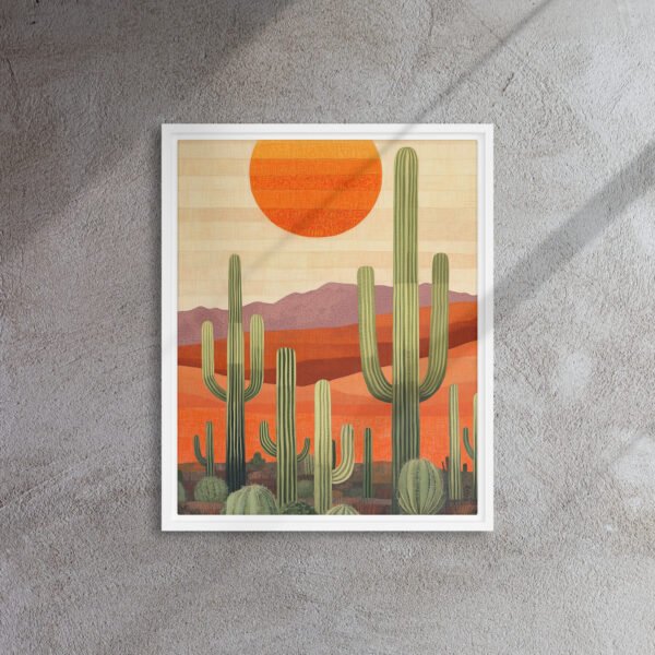 Saguaro Sunset Desert Canvas - Image 12