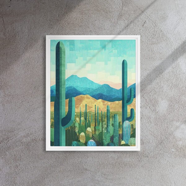Azure Saguaro Desert Art - Image 12