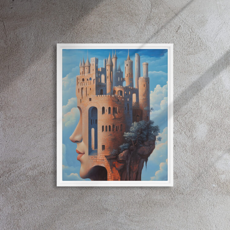Moonlit Castle in the Clouds Art - Image 12