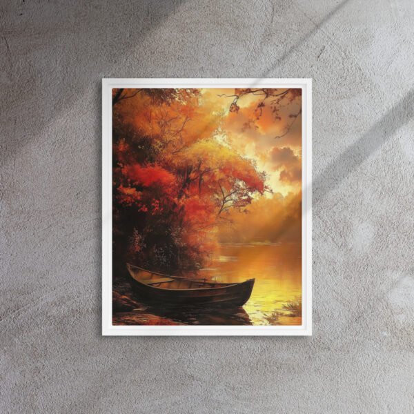 Amber Serenity Rowboat Canvas - Image 12
