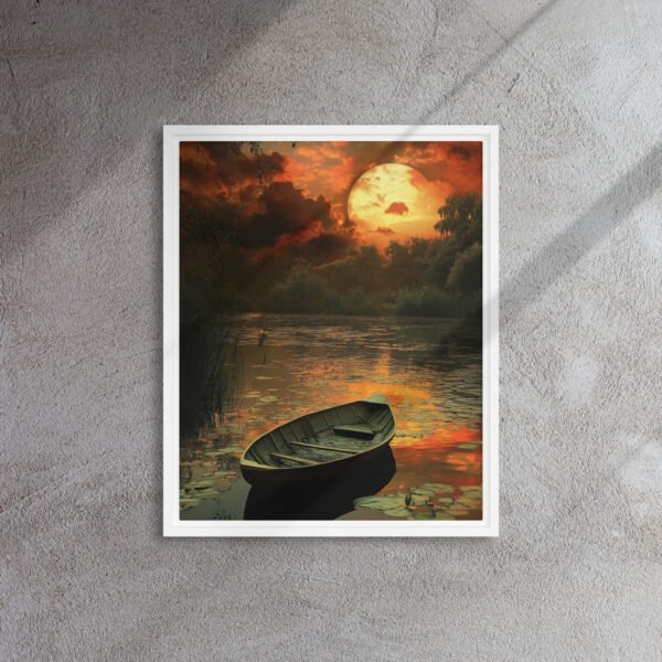 Sunset Rowboat Art - Image 12
