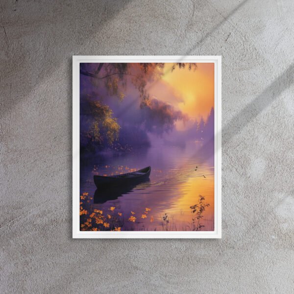 Twilight Blossom Rowboat Canvas - Image 12