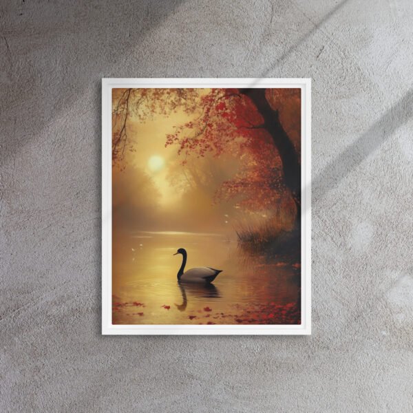Golden Autumn Swan Canvas - Image 12
