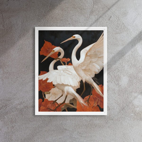 Ivory Heron Blossom Canvas - Image 12