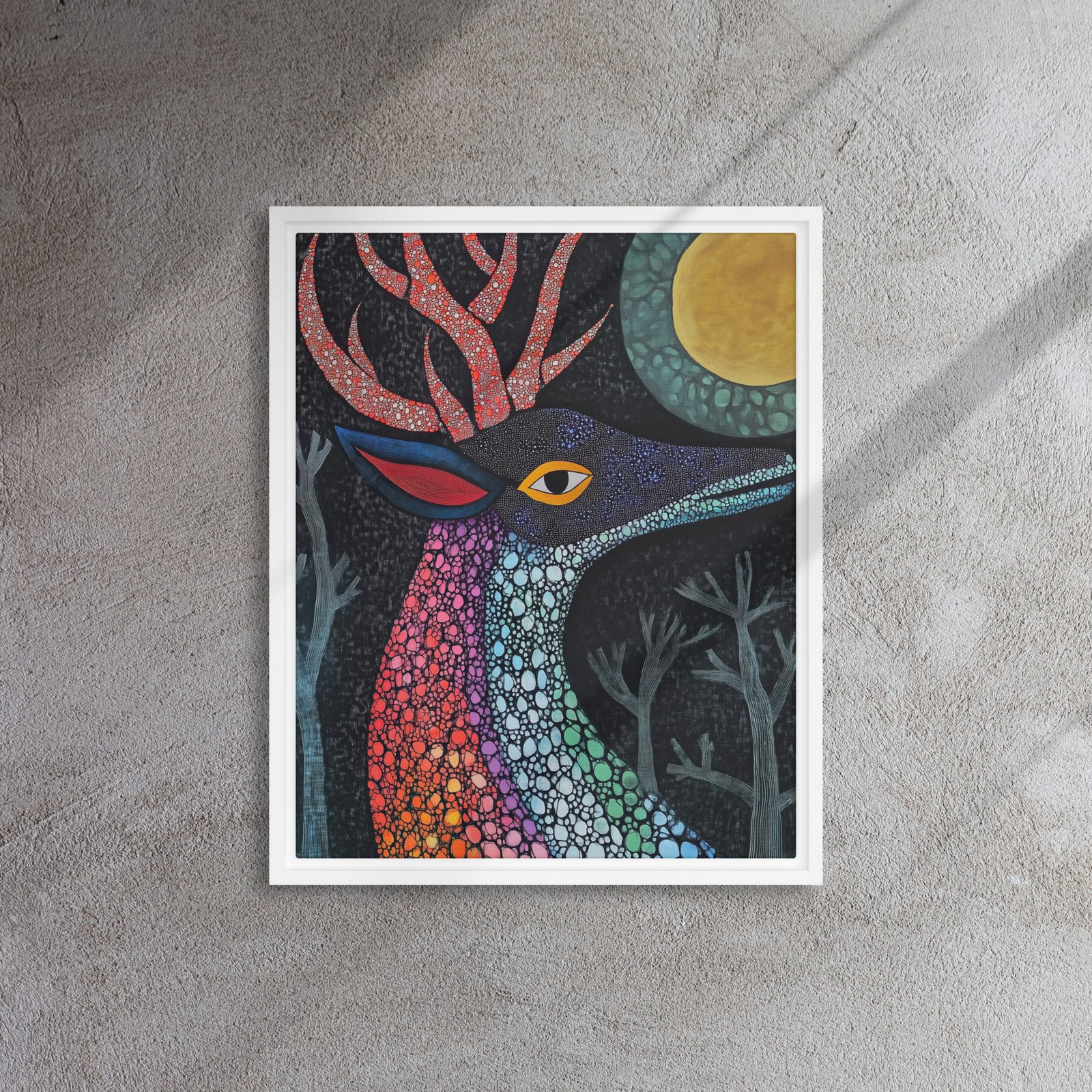 Rainbow Mosaic Deer Art - Image 12