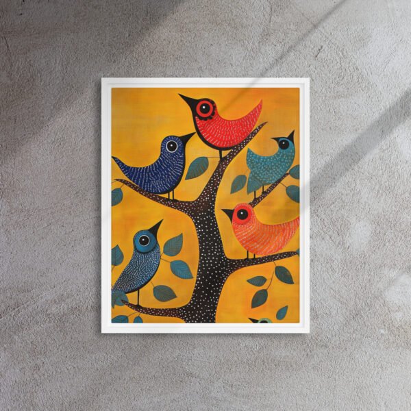 Folk Birds Tree Art - Image 12