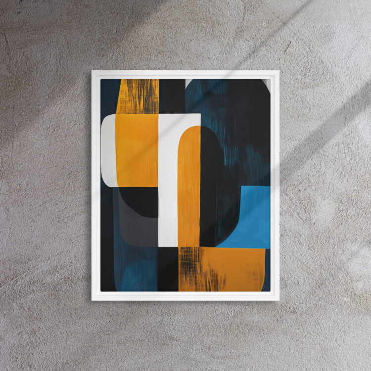 Indigo Gold Rhythm Abstraction - Image 12