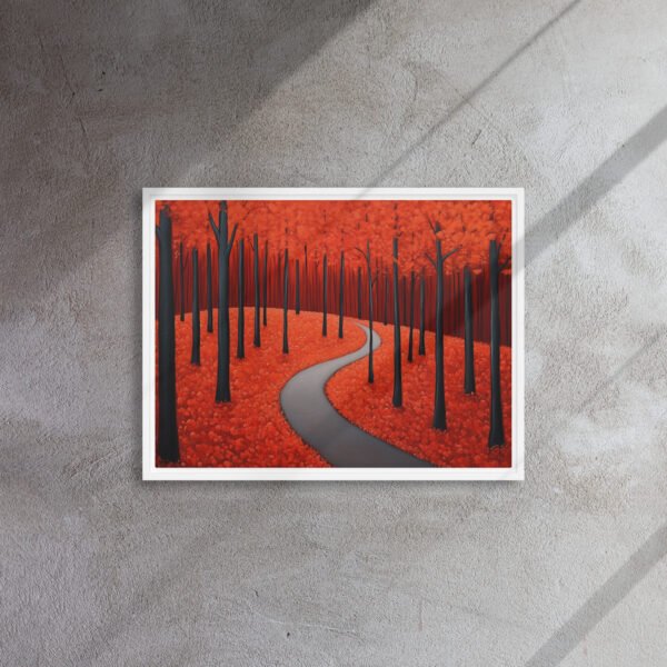 Scarlet Autumn Forest Path - Image 13