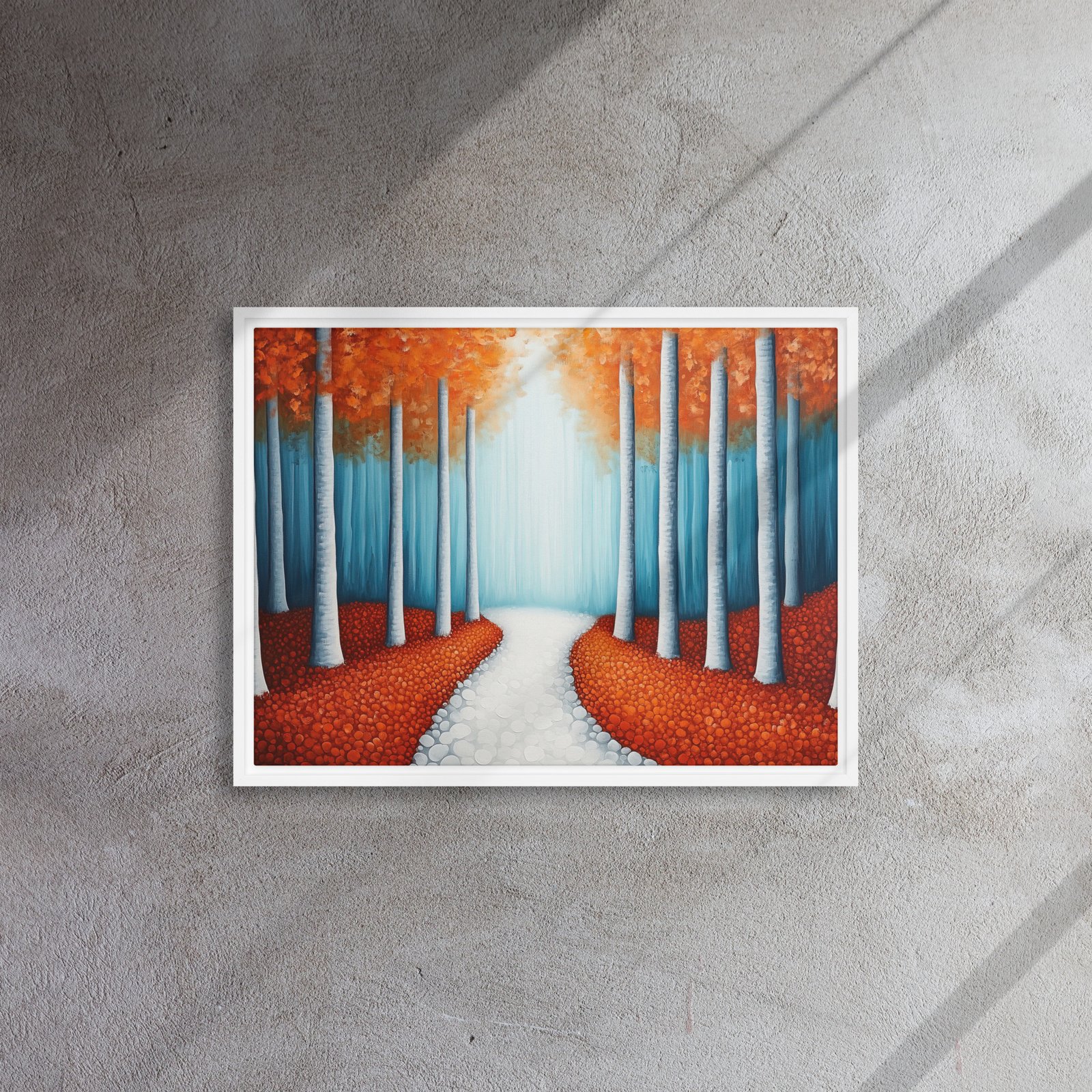 Sunlit Birch Forest Canvas - Image 13