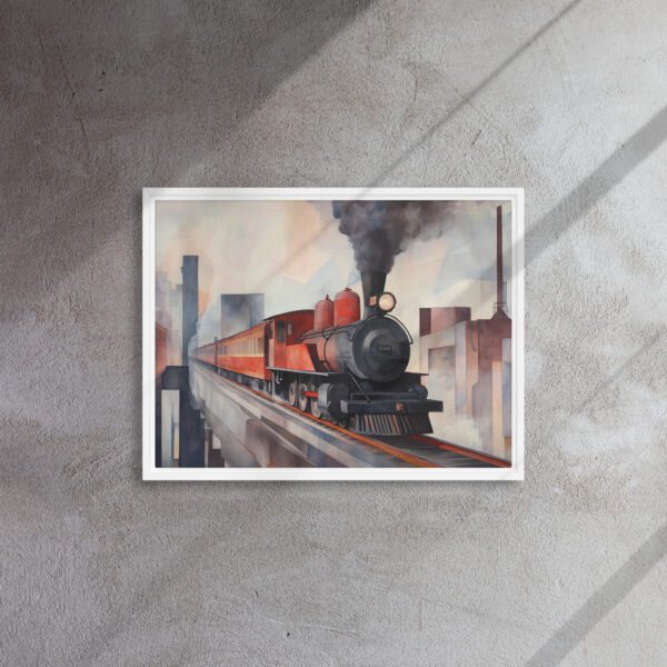 Steam Train Cityscape Canvas - Image 13