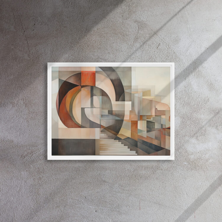 Cubist Stairway Abstract Art - Image 13