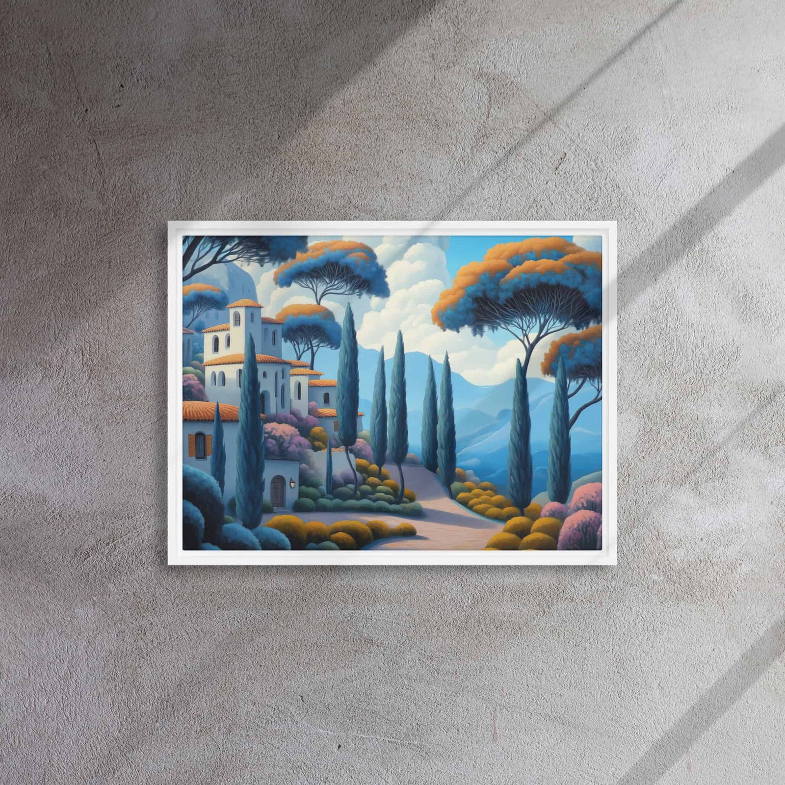 Mediterranean Hillside Village Art - Image 13