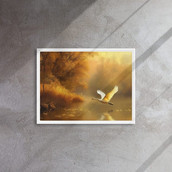 Golden Swan Autumn Lake - Image 13