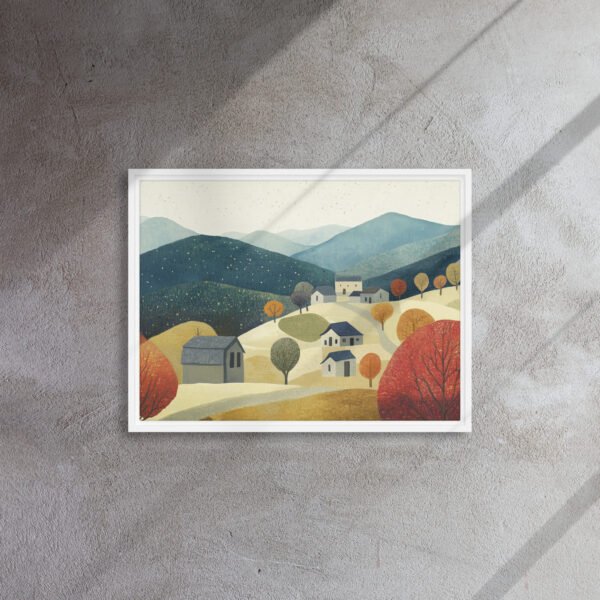 Autumn Hillside Village Serenity - Image 13