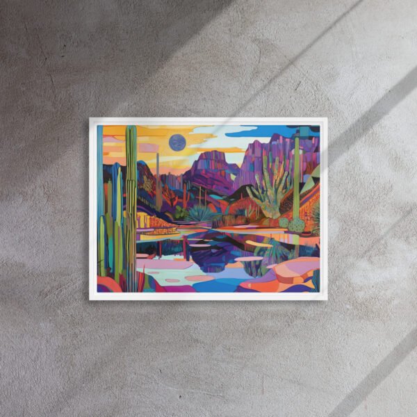 Vivid Desert Mirage Canvas - Image 13