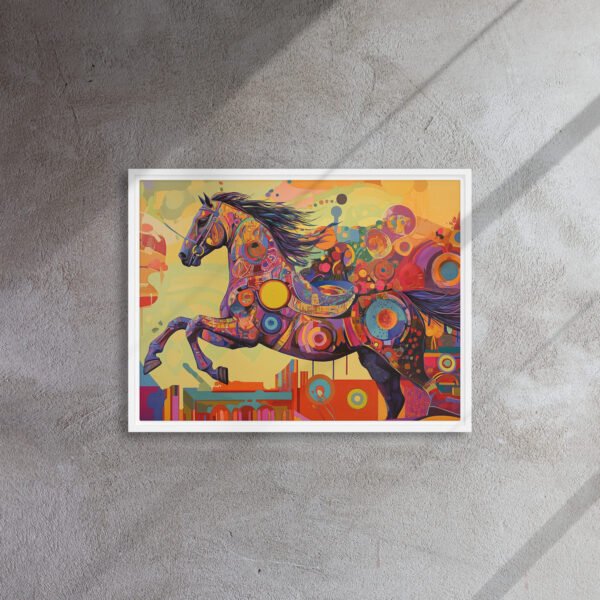 Neon Kinetic Stallion Canvas - Image 13