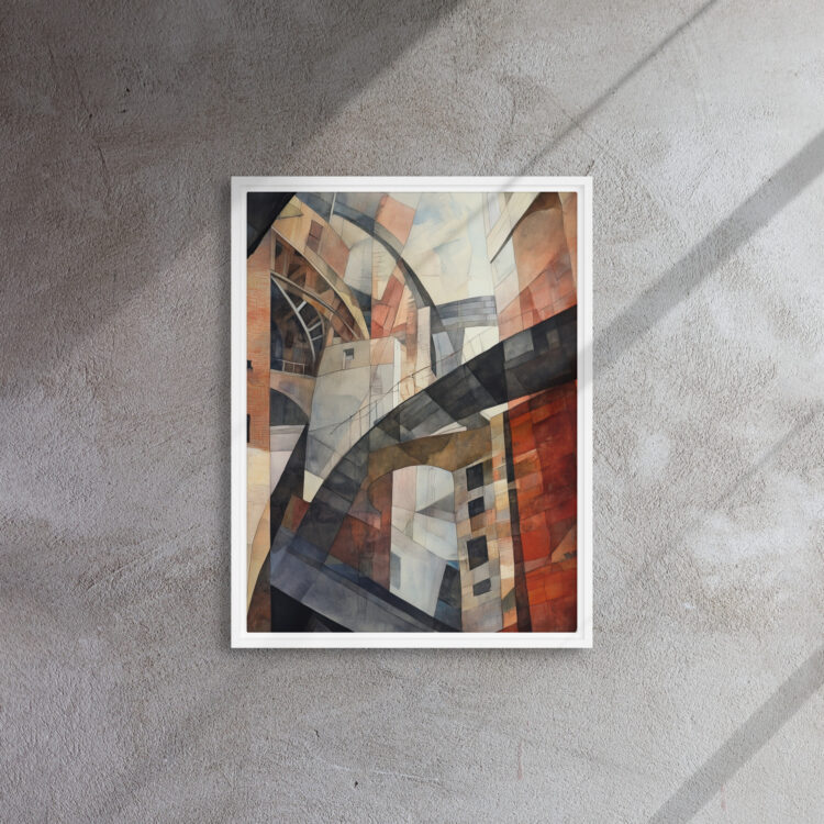 Cubist Urban Labyrinth Canvas - Image 13