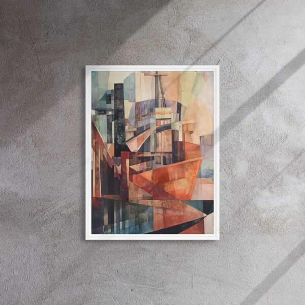 Cubist Harbor Vessel Canvas - Image 13