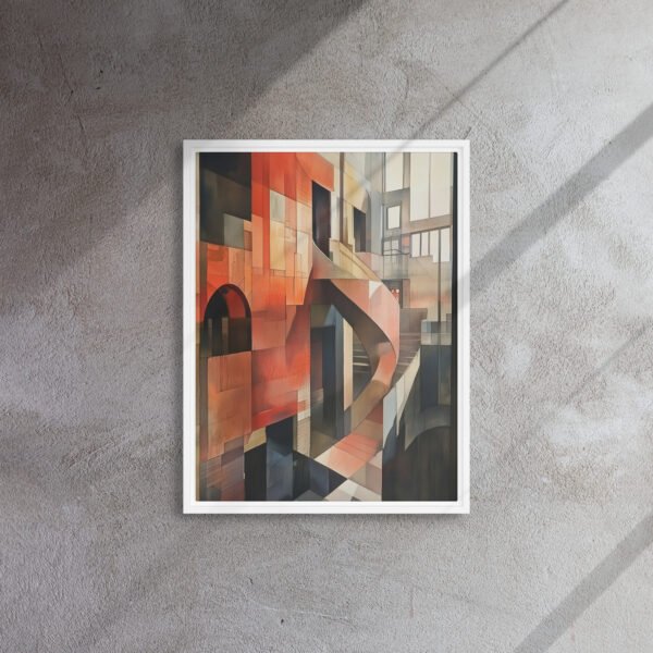 Sunlit Cubist Atrium Canvas - Image 13