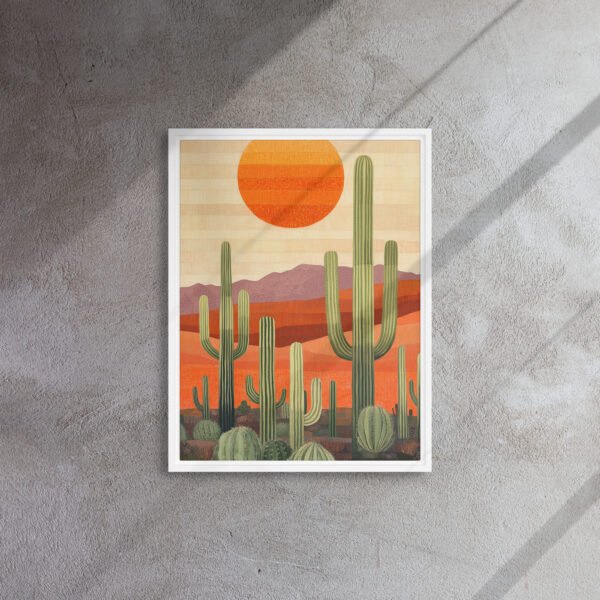Saguaro Sunset Desert Canvas - Image 13