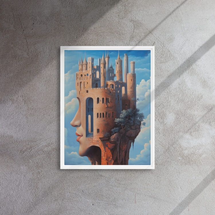 Moonlit Castle in the Clouds Art - Image 13