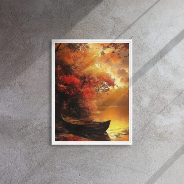 Amber Serenity Rowboat Canvas - Image 13