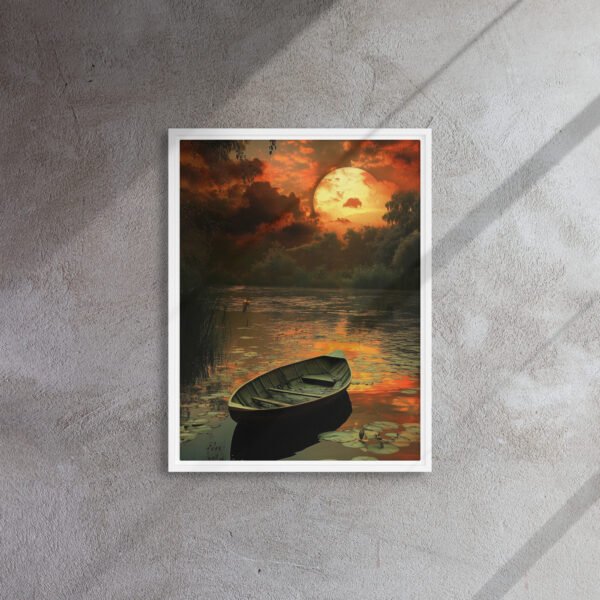 Sunset Rowboat Art - Image 13