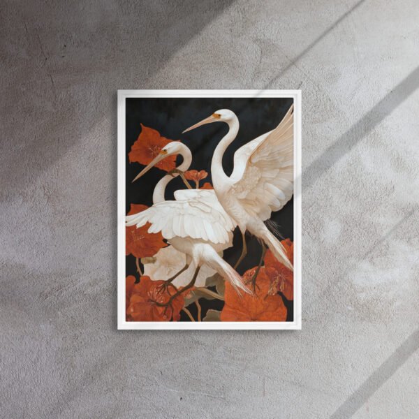 Ivory Heron Blossom Canvas - Image 13
