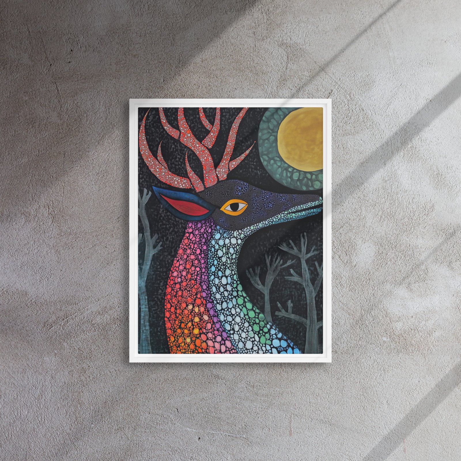 Rainbow Mosaic Deer Art - Image 13