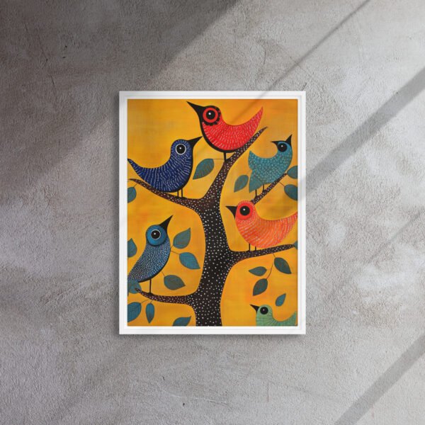 Folk Birds Tree Art - Image 13
