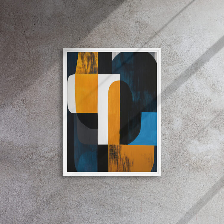 Indigo Gold Rhythm Abstraction - Image 13